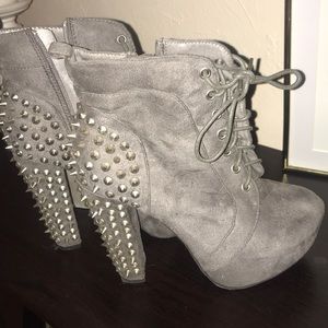 Spiked Platform Heels